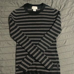 Calvin Klein Jeans Black Sweater with White Stripes